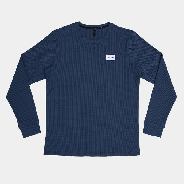 Saysky Motion Waffle Long Sleeve Blå 222 OMRLS52C222