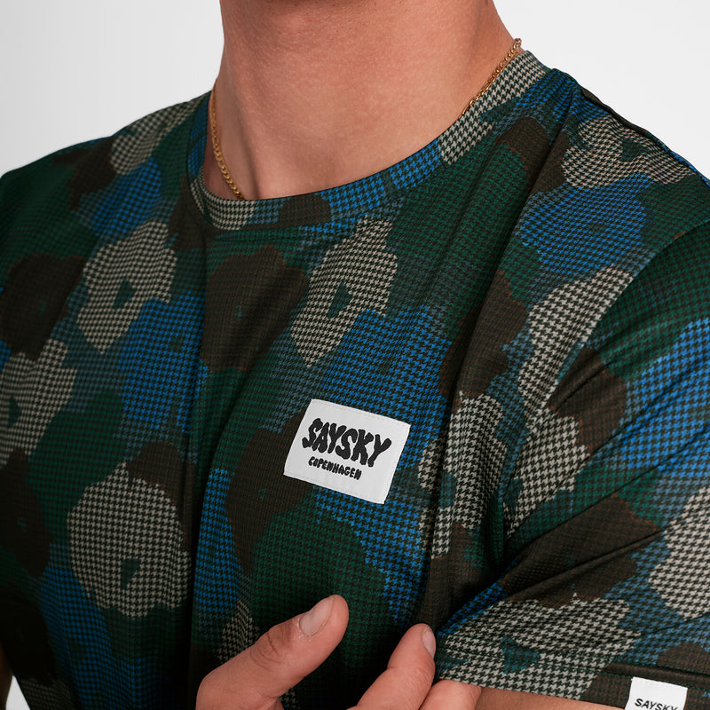 Saysky Flower Combat T-Shirt Blå Flower Camo 1046 OMRSS31C1046