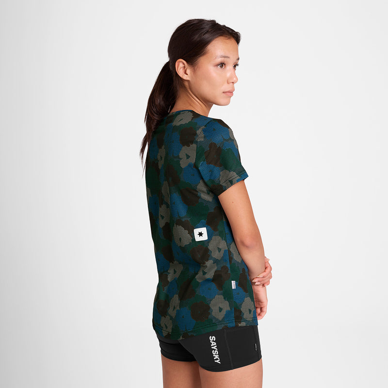 Saysky Flower Combat T-Shirt Blå Flower Camo 1046 OWRSS31C1046