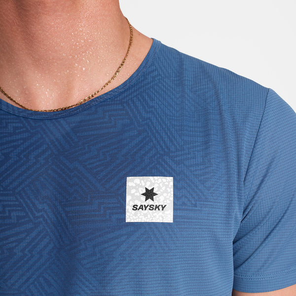 Saysky Reactive Flow T-shirt Blå Reactive Lightning 1054 OMRSS60C1054