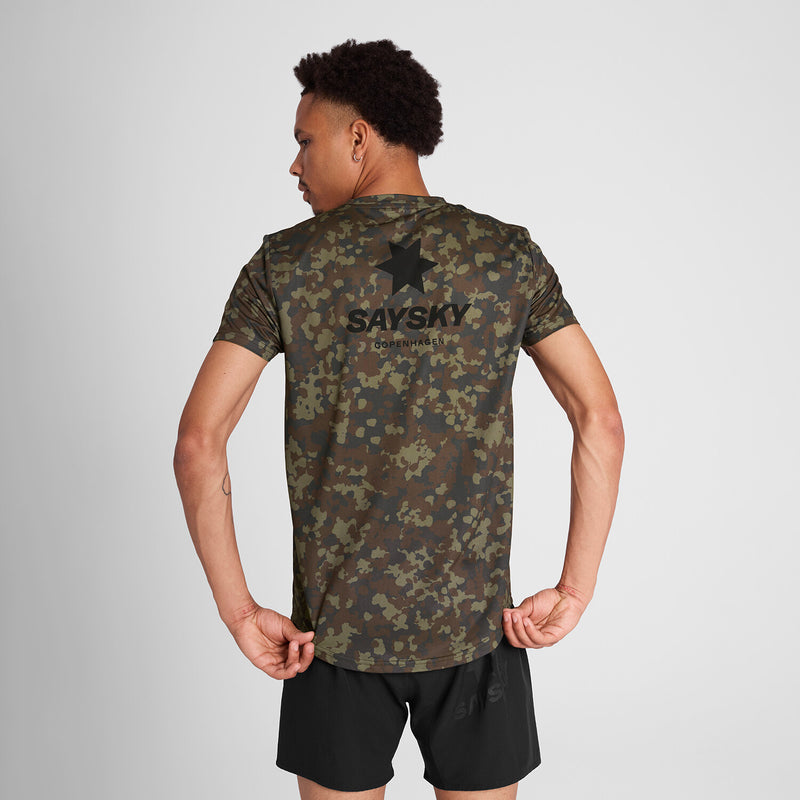 Saysky Camo Combat T-Shirt Brun Camo 1048 OMRSS31C1048