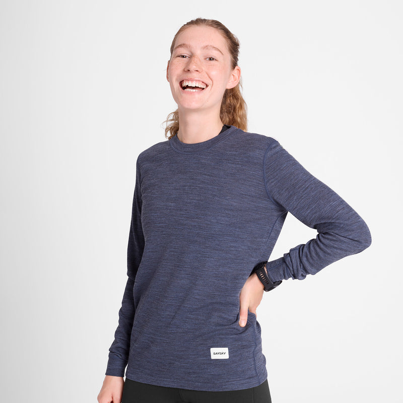 Saysky Merino 195 Blaze Long Sleeve Blå 2016 OMRLS41C2016