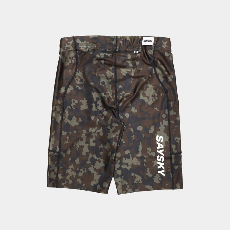 Saysky Camo Combat+ Short Tights 9" Brun Camo 1048 OMRST31C1048