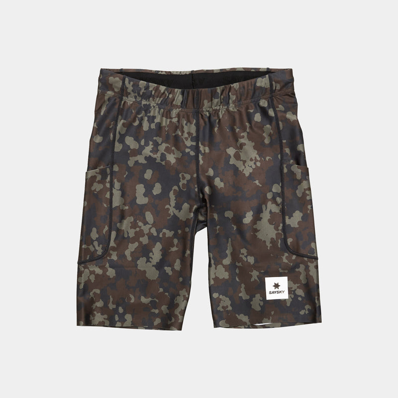 Saysky Camo Combat+ Short Tights 9" Brun Camo 1048 OMRST31C1048