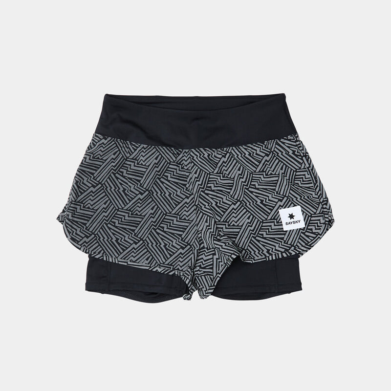 Saysky Reflective 2 in 1 Pace Shorts 3'' Sort Reflective Lightning 1050 OWRSH23C1050