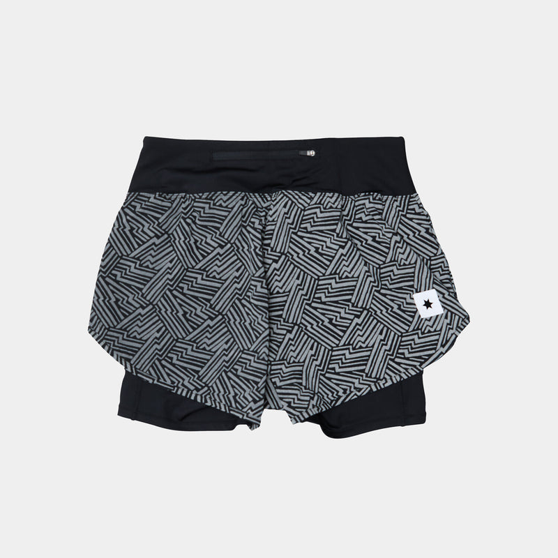 Saysky Reflective 2 in 1 Pace Shorts 3'' Sort Reflective Lightning 1050 OWRSH23C1050