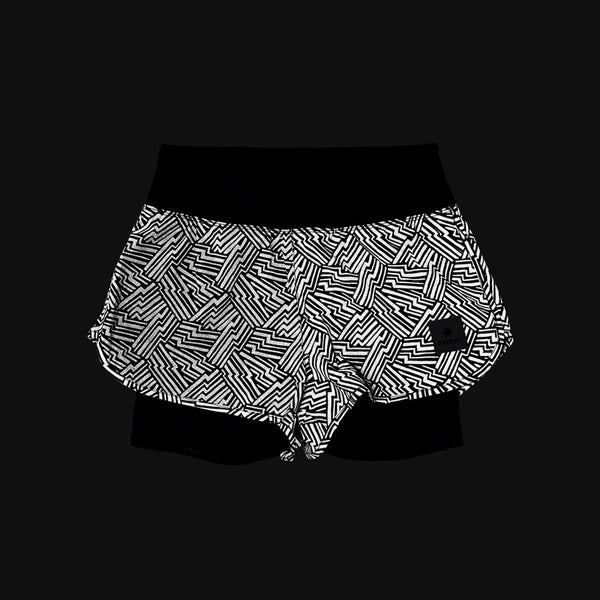 Saysky Reflective 2 in 1 Pace Shorts 3'' Sort Reflective Lightning 1050 OWRSH23C1050