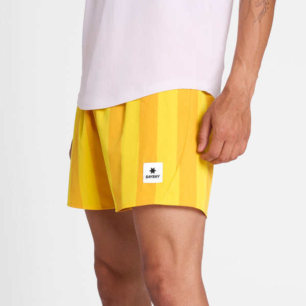 Saysky Pace Shorts 5'' Gul Stripes 008 NMRSH21C008