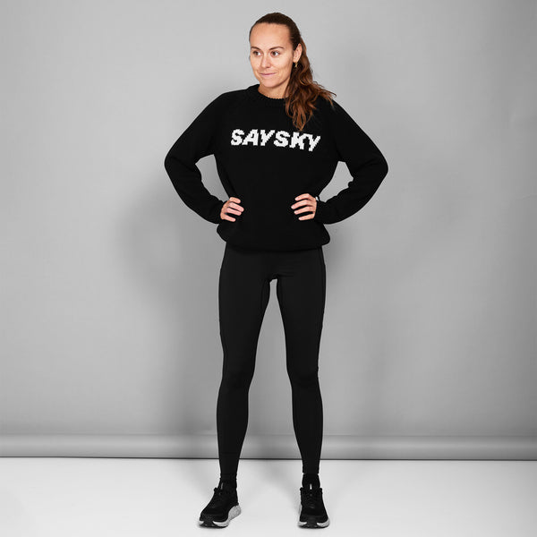 Saysky Everyday Heavy Knit Crewneck Sort 901 LMLKW02C901