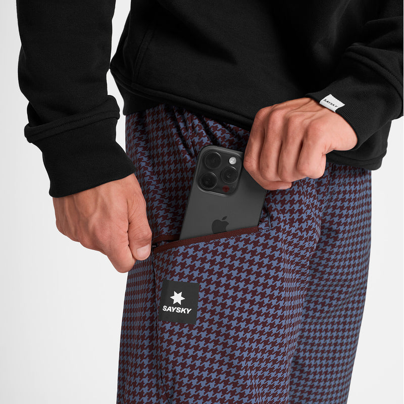 Saysky Motion Pants Blå Houndstooth 1047 OMLPA51C1047