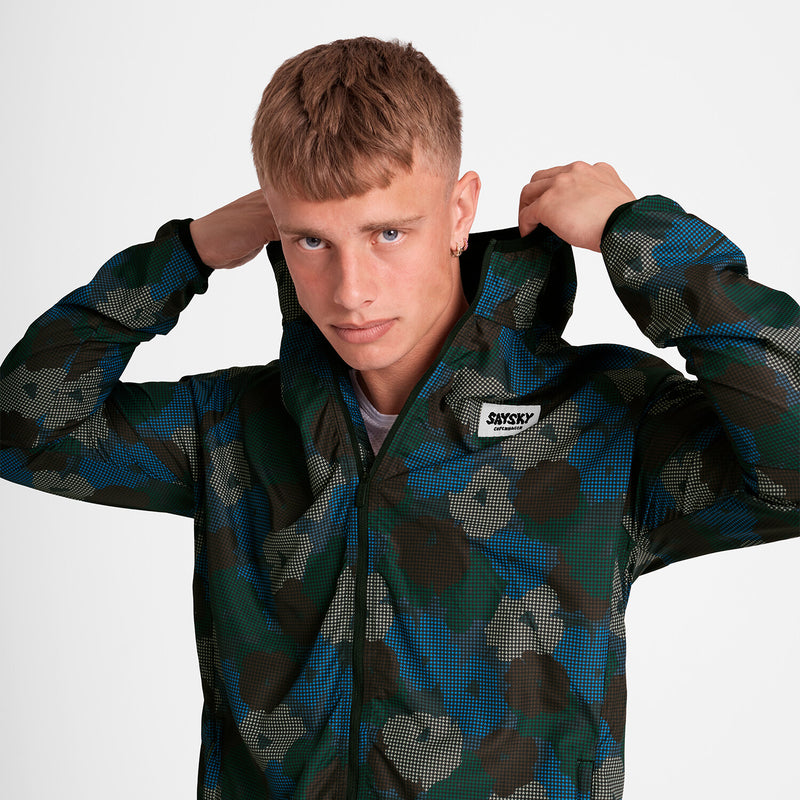 Saysky Flower Pace Jacket Blå Flower Camo 1046 OMRJA22C1046