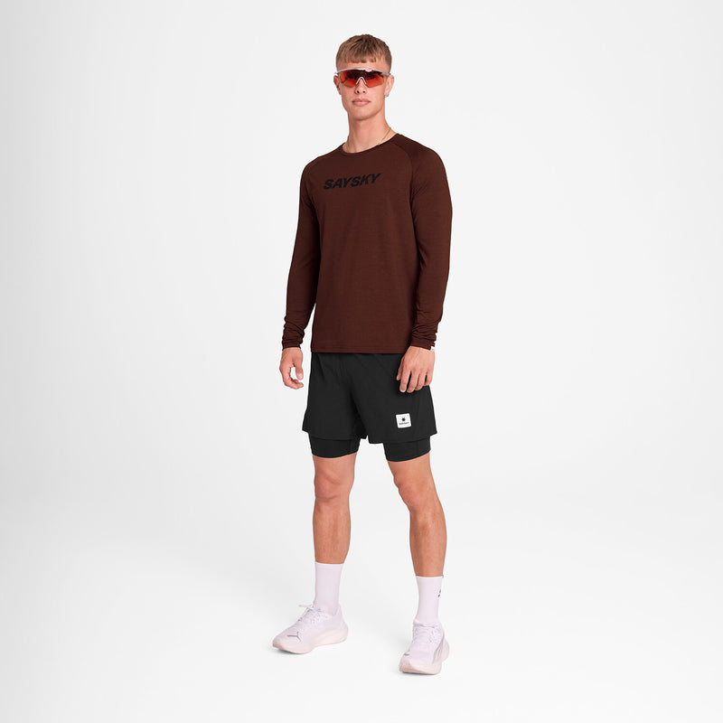 Saysky Logo Pace Long Sleeve Rød 5008 OMRLS21C5008