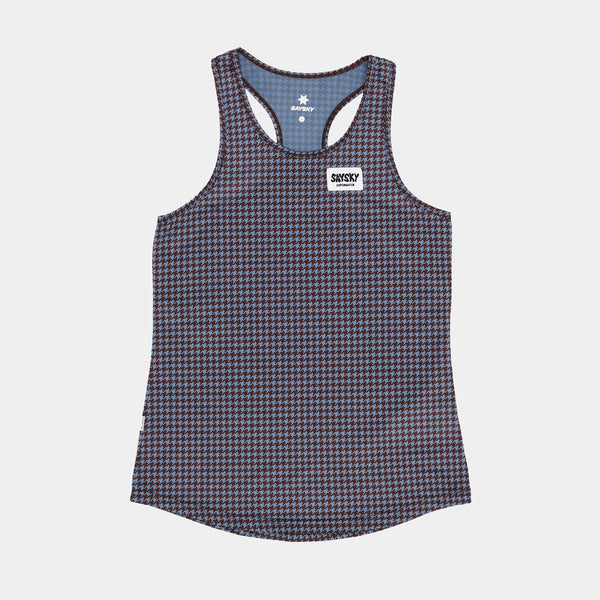 Saysky Houndstooth Combat Singlet Blå Houndstooth 1047 OWRSI31C1047