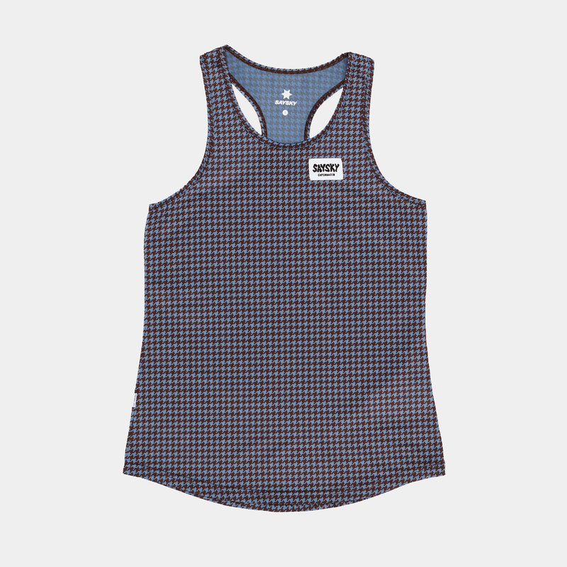 Saysky Houndstooth Combat Singlet Blå Houndstooth 1047 OWRSI31C1047