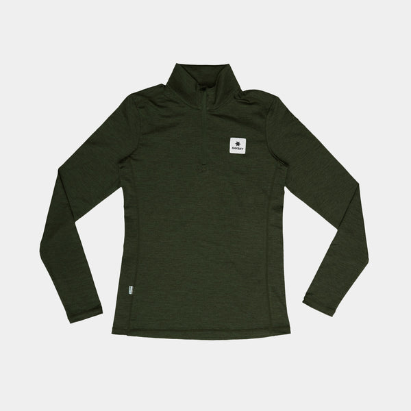 Saysky Pace Half Zip Long Sleeve Grøn 3001 XWRLS21C3001