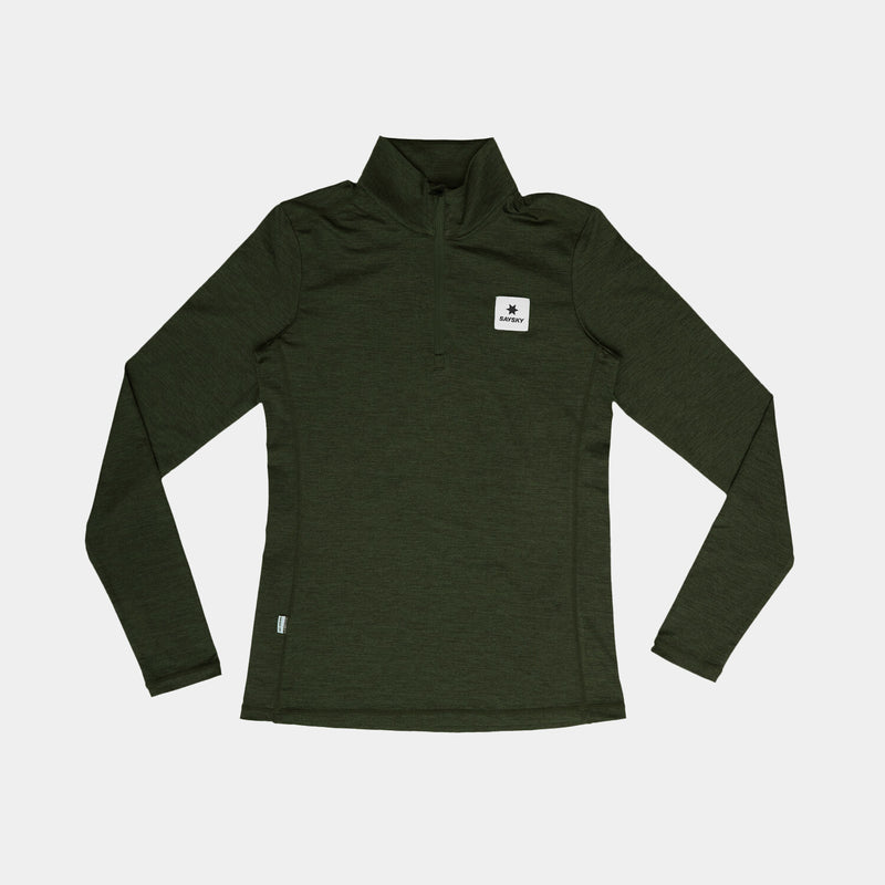 Saysky Pace Half Zip Long Sleeve Grøn 3001 XWRLS21C3001