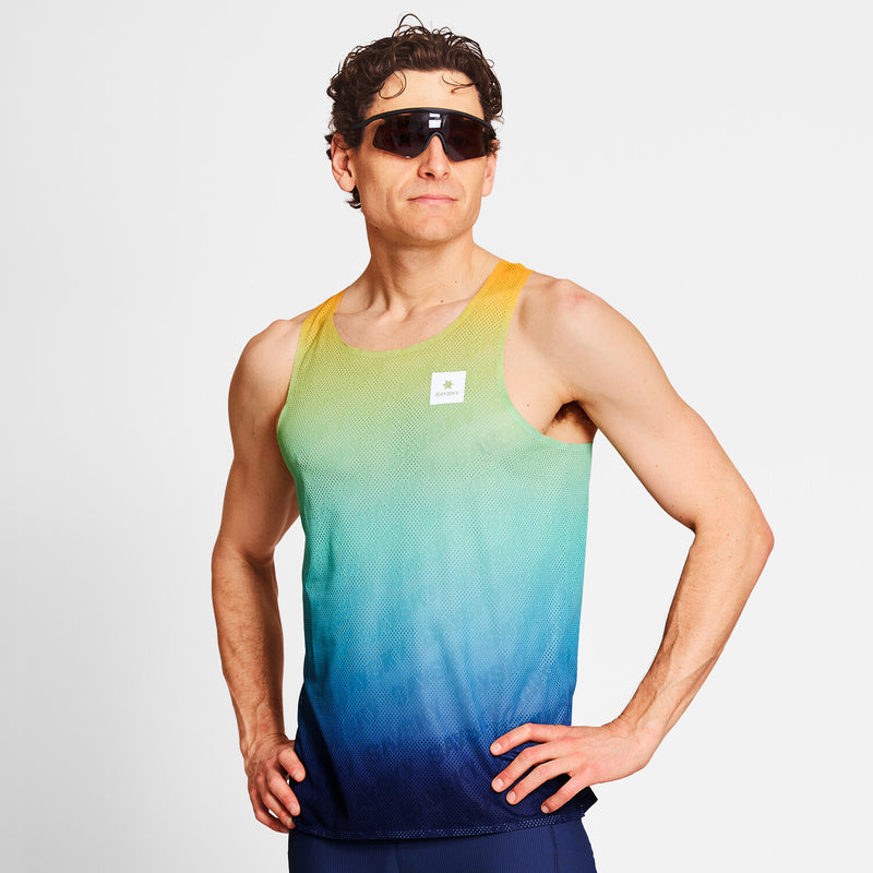 Saysky Drip Dye Flow Air Singlet Blå/Gul/Grøn Drip Dye 1032 NMRSI63C1032
