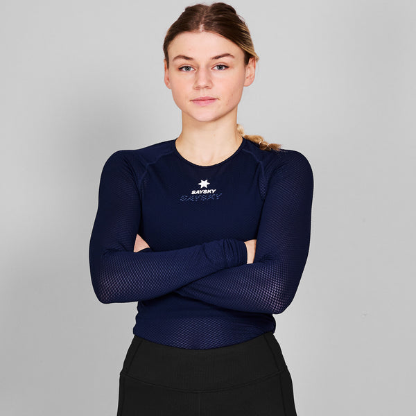 Saysky Mesh Base Layer Long Sleeve Blå 201 XMRBL32C201