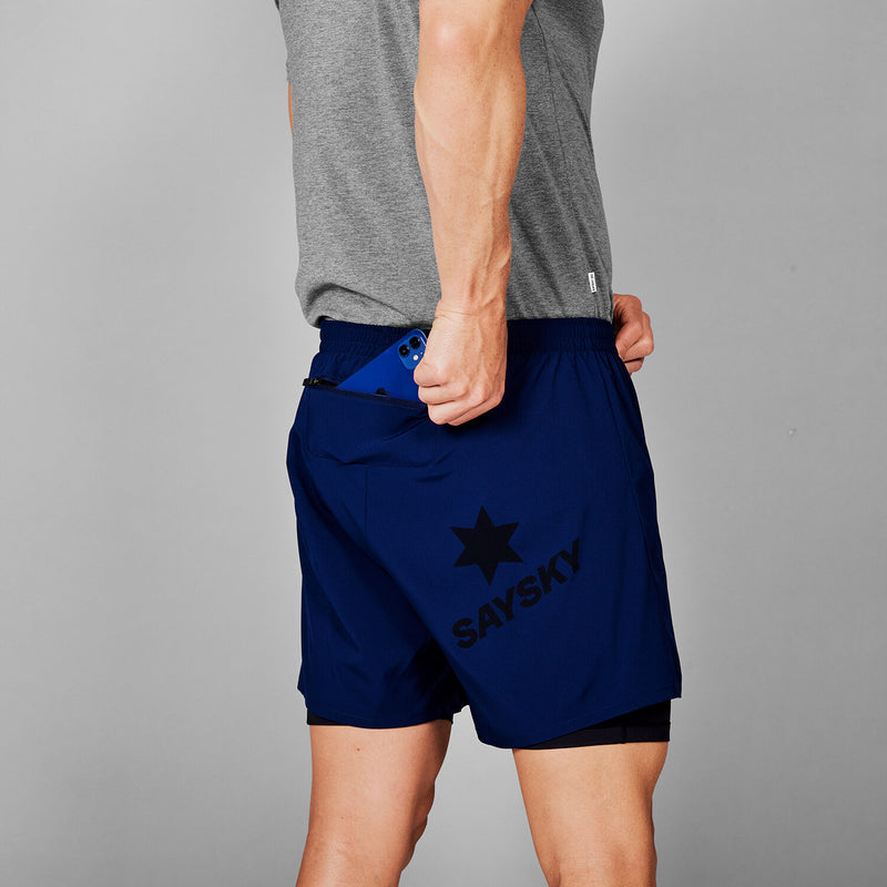 Saysky 2 in 1 Pace Shorts 5'' Blå 201 XMRSH20C201