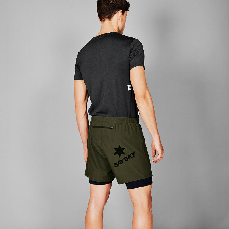 Saysky 2 in 1 Pace Shorts 5'' Grøn 301 XMRSH20C301