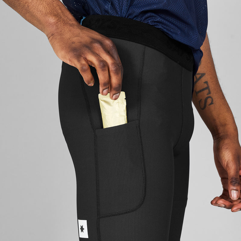 Saysky Combat+ Rib Short Tights 8'' Sort 901 NMRST32C901
