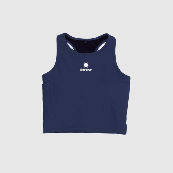 Saysky Combat Rib Crop Top Blå 201 OWRSB32C201
