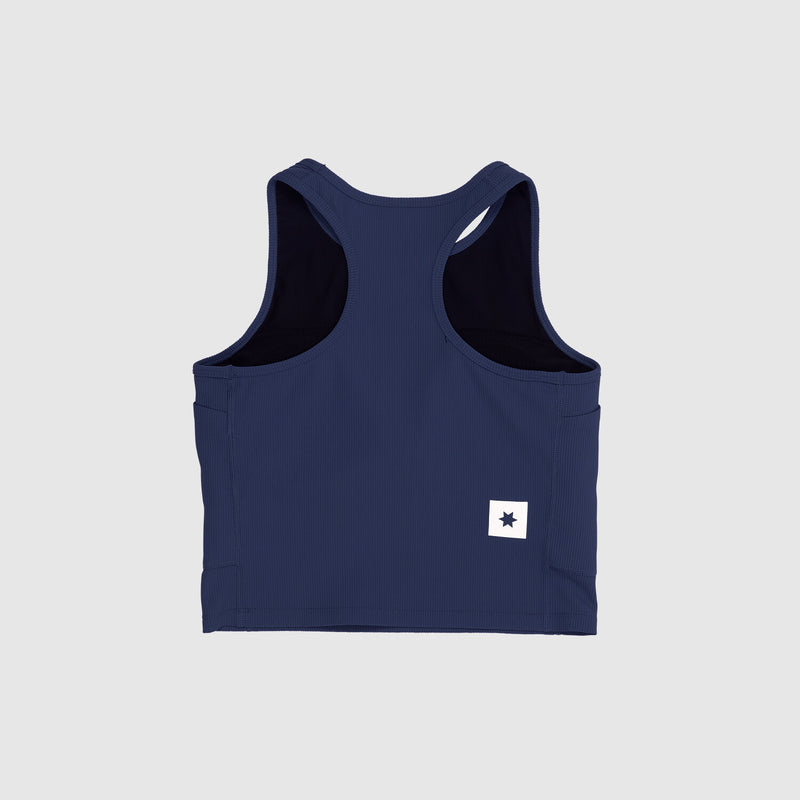 Saysky Combat Rib Crop Top Blå 201 OWRSB32C201