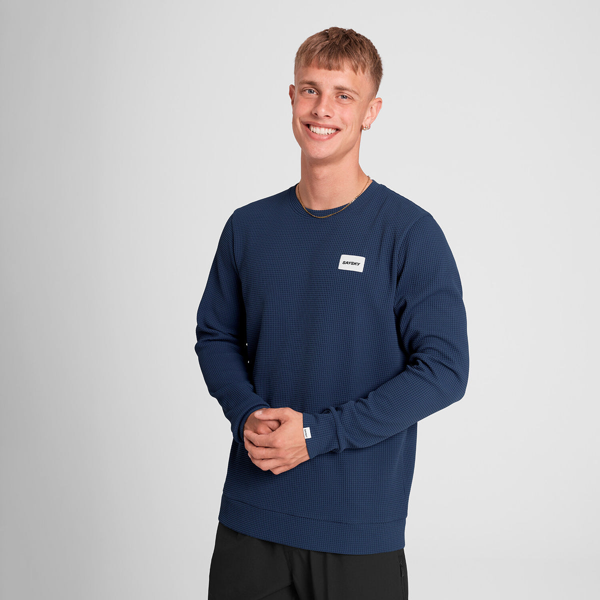 Saysky Motion Waffle Long Sleeve Blå 222 SM20002