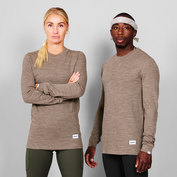 Saysky Merino 195 Blaze Long Sleeve Brun 7005 MMRLS41C7005