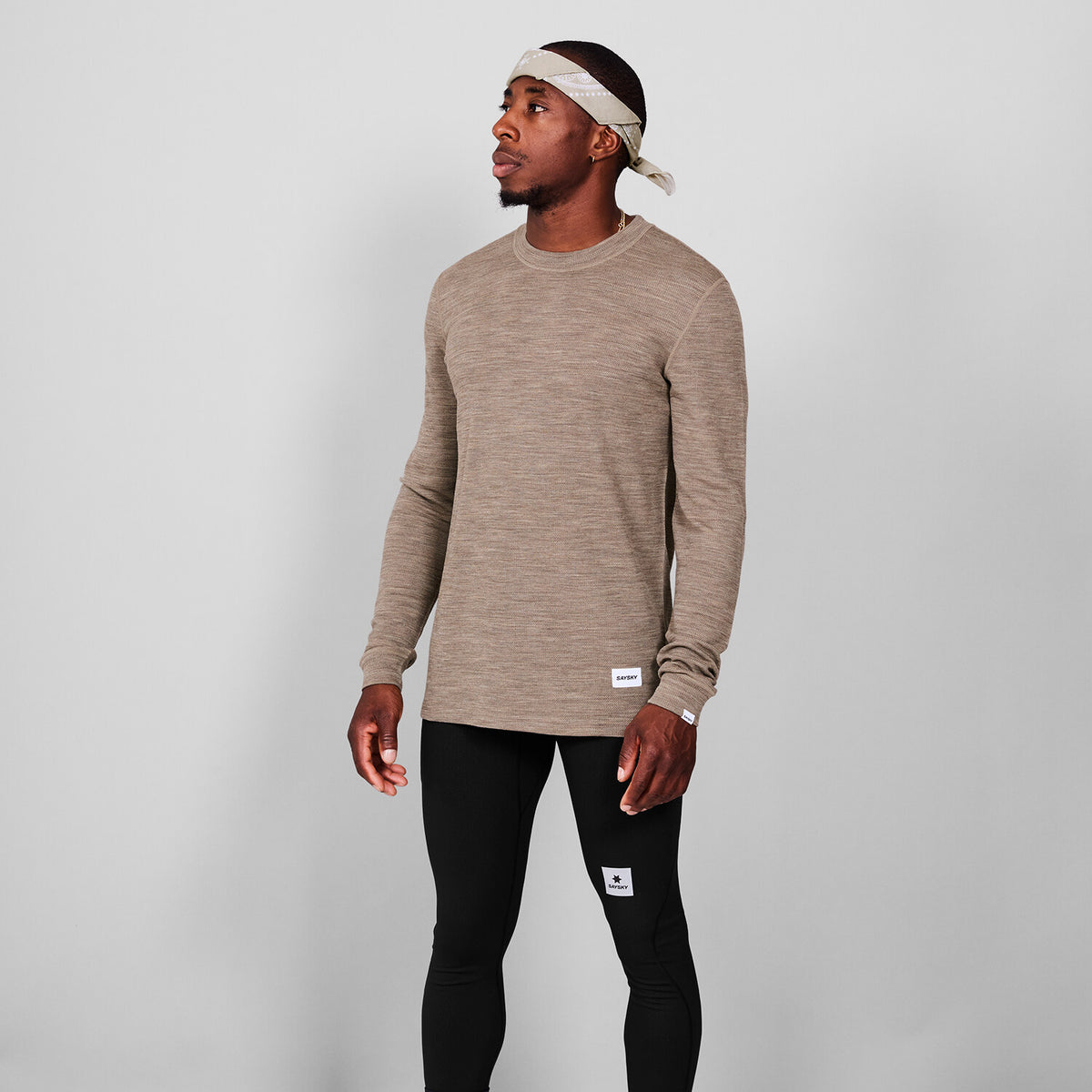 Saysky Merino 195 Blaze Long Sleeve Brun 7005 MMRLS41C7005