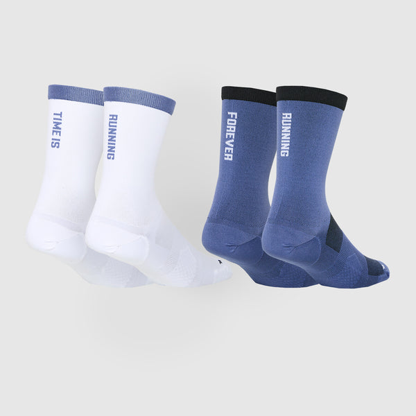 Saysky Combat High Socks - 2 Pack Blå 207 MUASO106C207