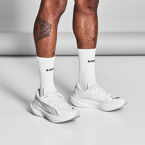 Saysky Combat High Socks Hvid 101 XUASO101C101