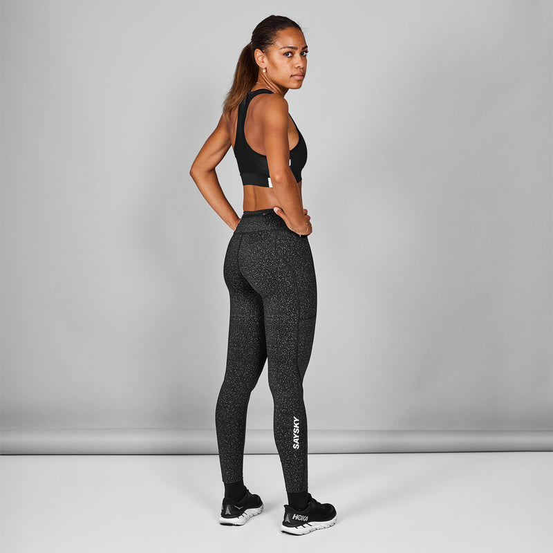 Saysky Reflective Universe Combat+ Tights Sort 901 MWRLT20C901