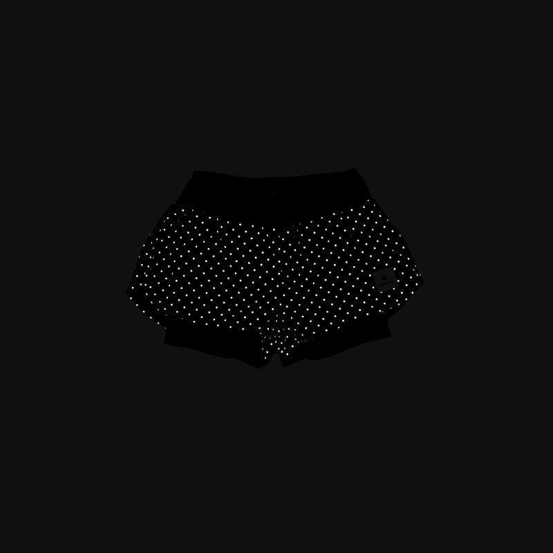 Saysky Reflective Polka 2 In 1 Pace Shorts 3" Sort Reflective Polka 1018 MWRSH01C1018