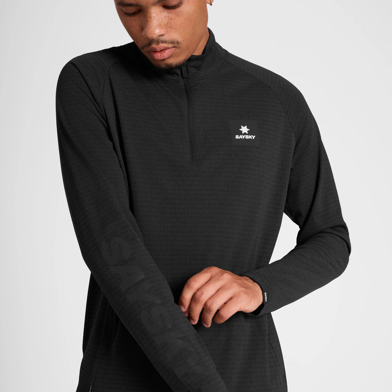 Saysky Blaze Half Zip Light Fleece Sort 9001 KMRFL03C9001