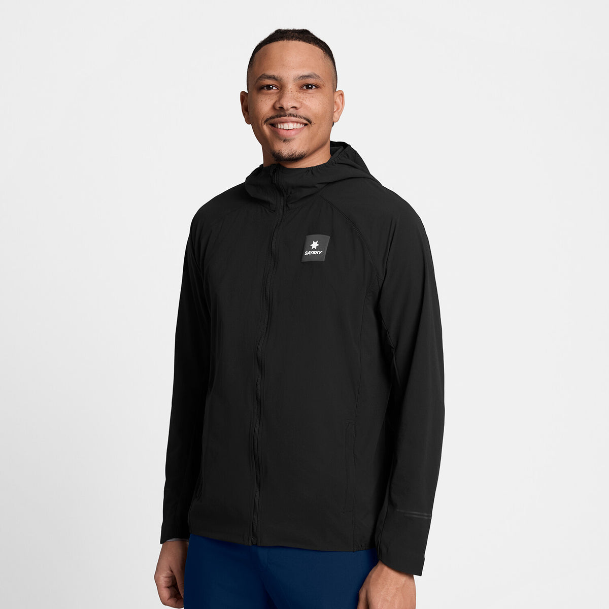 Saysky Clean Pace Flex Hooded Jacket Sort 901 SM10001