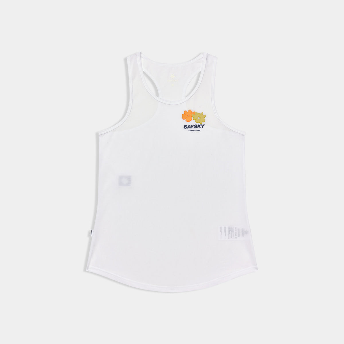 Saysky Flower Combat Singlet Hvid 101 SW30013