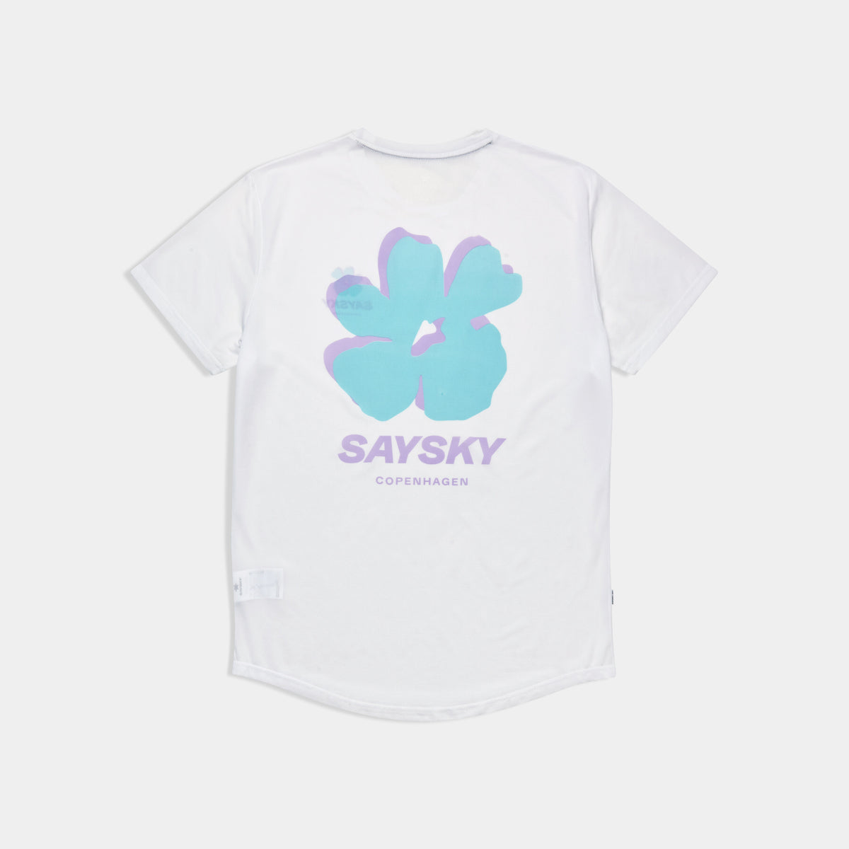 Saysky Flower Combat T-Shirt Hvid 101 SM25014