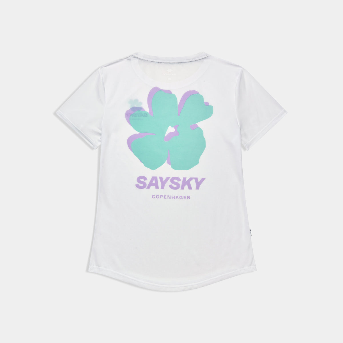 Saysky Flower Combat T-Shirt Hvid 101 SW25009