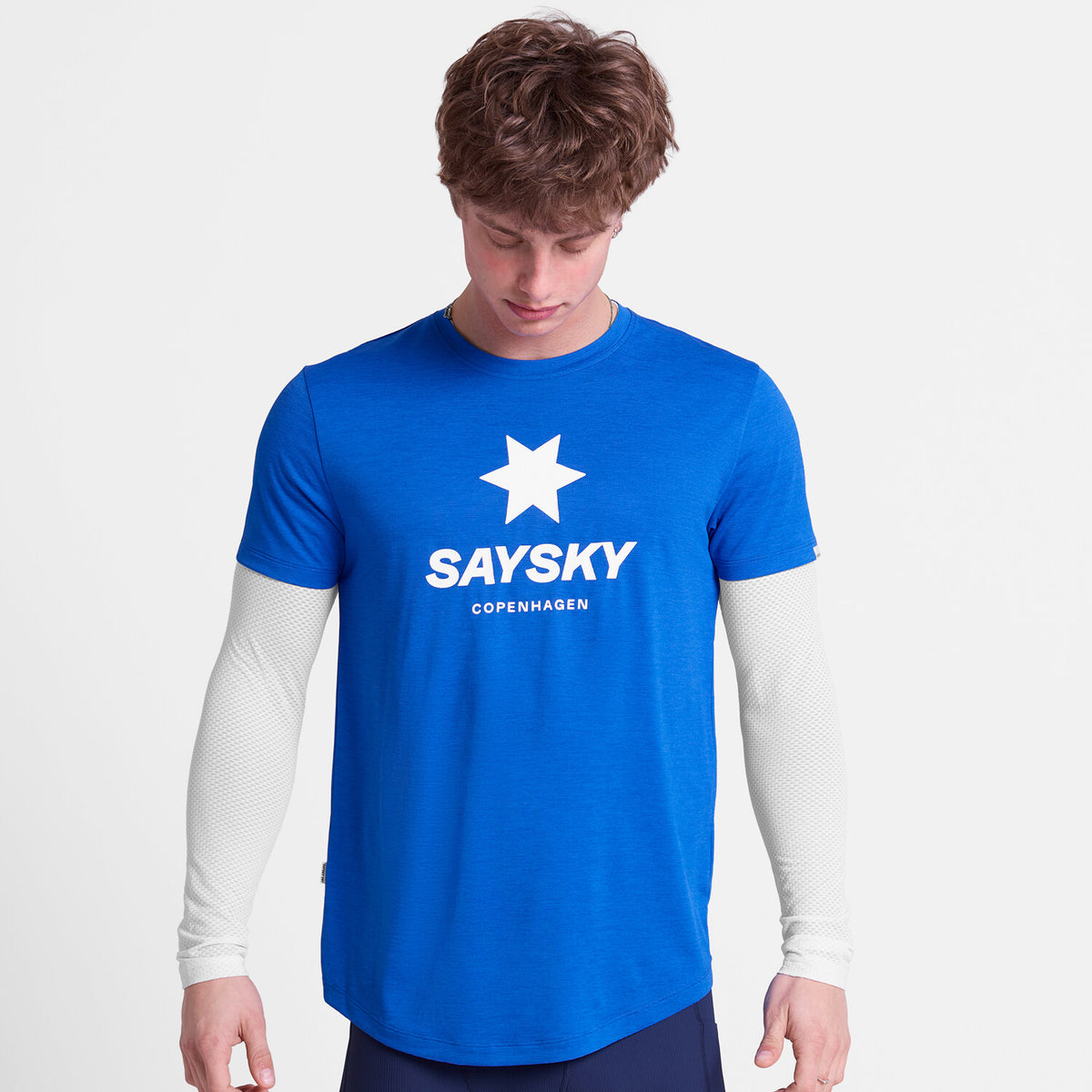 Saysky Logo Combat Pro T-Shirt Blå 2017 SM25005