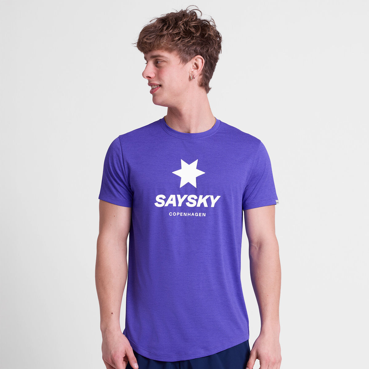 Saysky Logo Combat Pro T-Shirt Lilla 7012 SM25005
