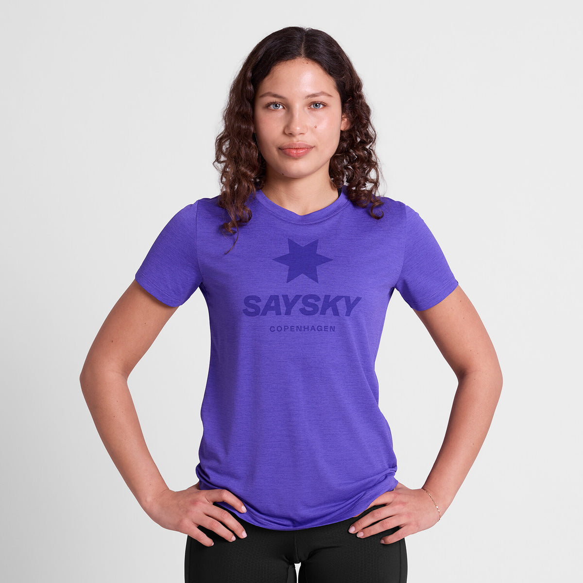 Saysky Logo Combat Pro T-shirt Lilla 7012 SW25005