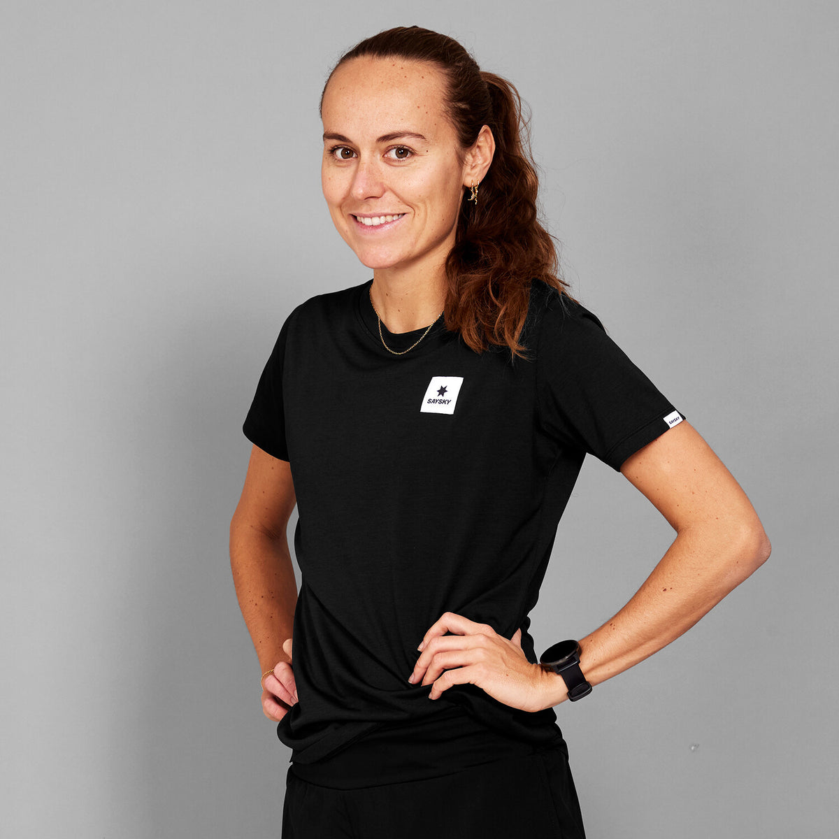 Saysky Clean Combat Pro T-shirt Sort 901 SW25004