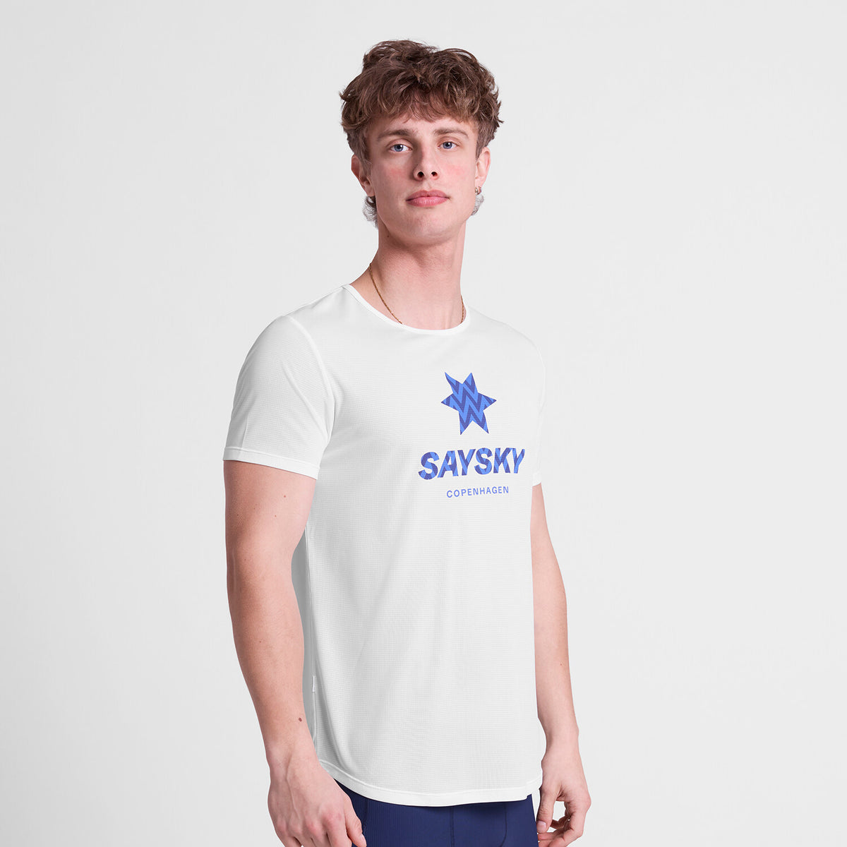Saysky Zig Zag Flow T-shirt Hvid 101 SM25020