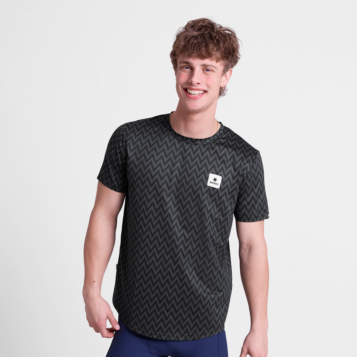 Saysky Zig Zag Combat T-Shirt Sort Zig Zag 1062 SM25026