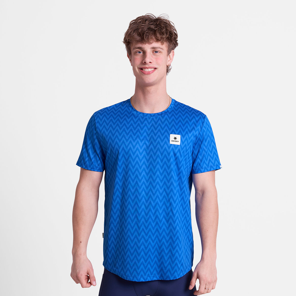 Saysky Zig Zag Combat T-Shirt Blå Zig Zag 1063 SM25026