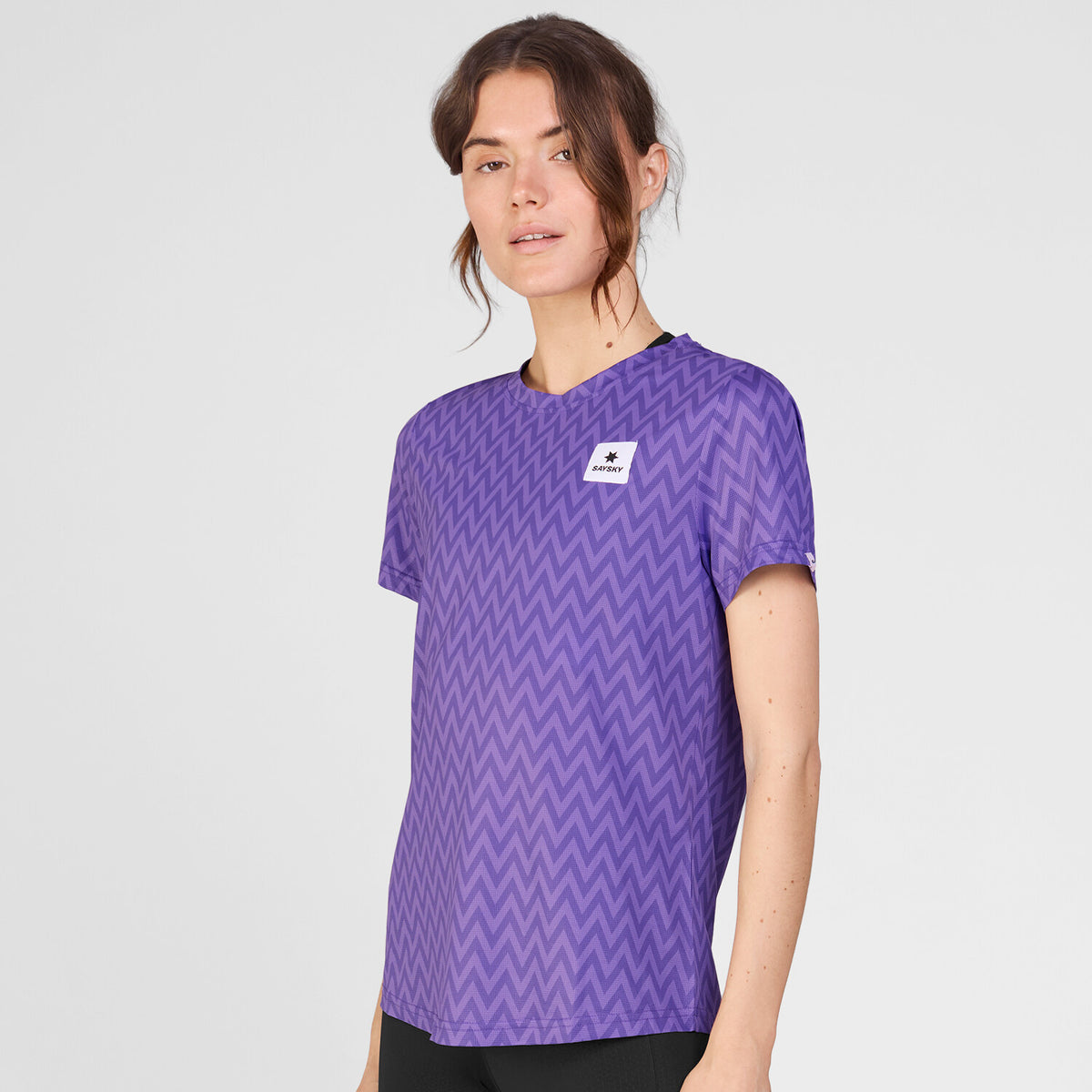 Saysky Zig Zag Combat T-Shirt Lilla Zig Zag 1061 SW25012