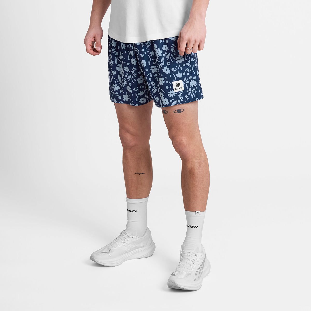 Saysky Flower Pace Shorts 5'' Blå Flower 1065 SM40011