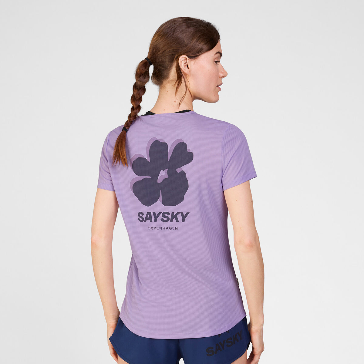 Saysky Flower Flow T-Shirt Lilla 716 SW25017