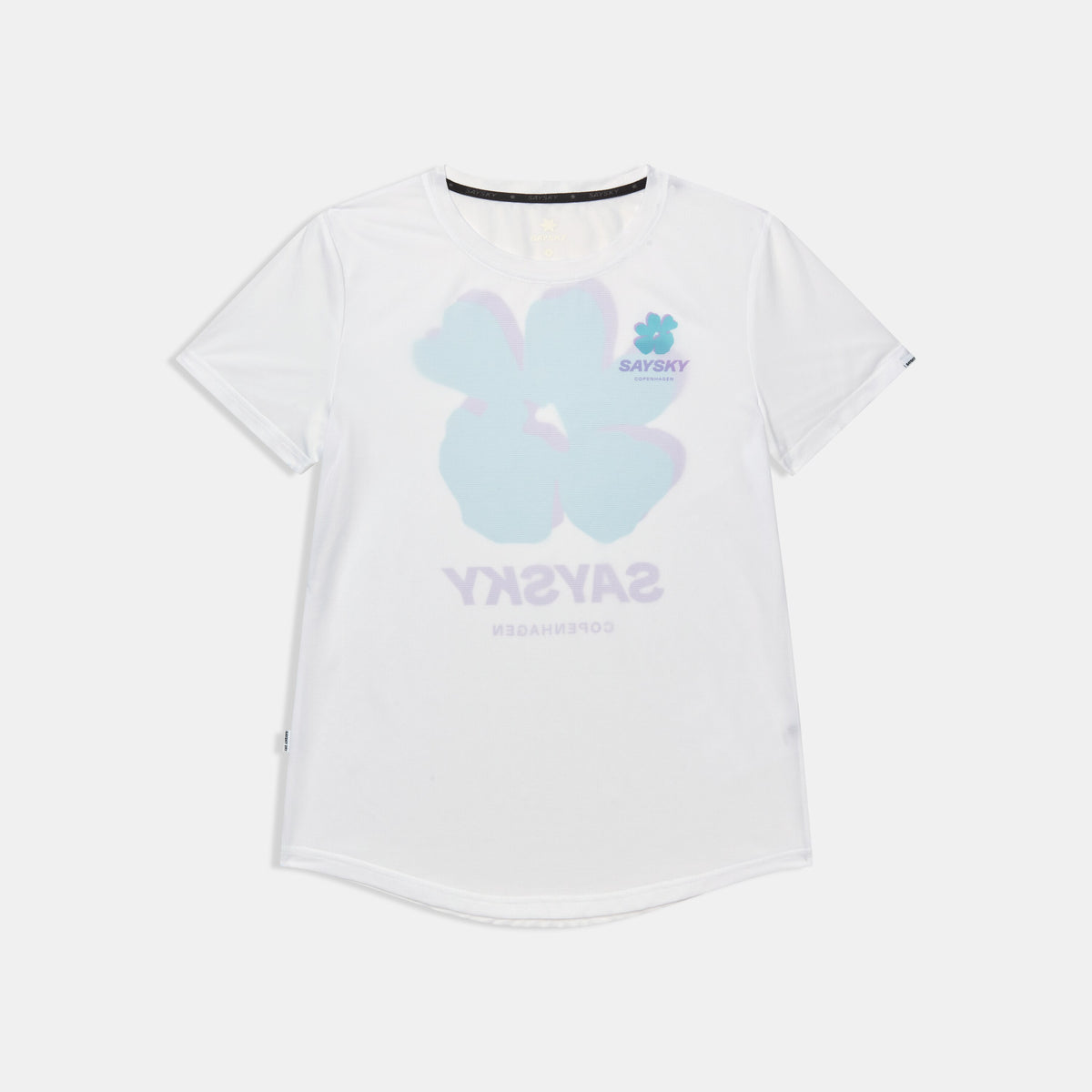 Saysky Flower Combat T-Shirt Hvid 101 SW25009